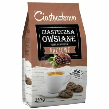 Ciasteczka Owsiane Kakaowe 250 g - Ciasteczkowo