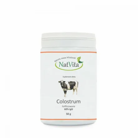 Colostrum Liofilizowane 60% IgG 50 g - Natvita