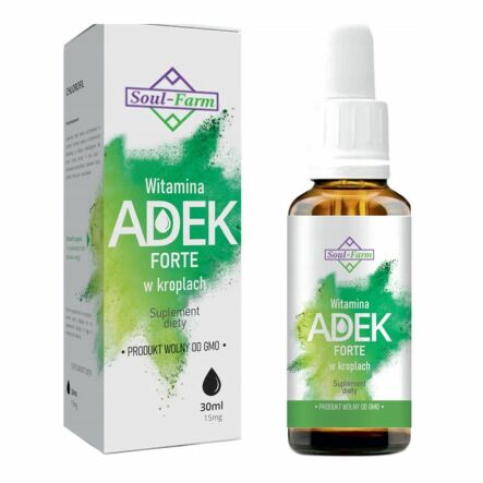 Witamina ADEK Forte w Kroplach 30 ml - Soul Farm