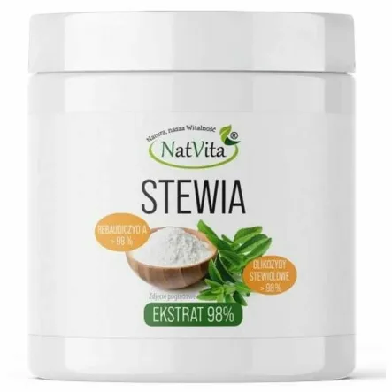 Stewia Ekstrakt 98% 90 g - Natvita