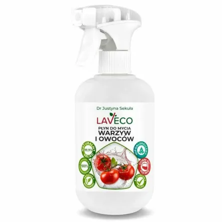 Naturalny Płyn do Mycia Warzyw i Owoców 0,5 l - Laveco