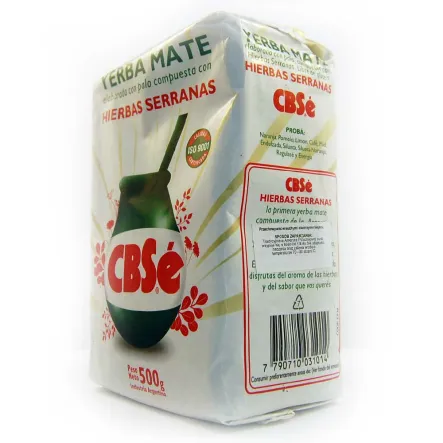 Yerba Mate Cbse Hierbas Serranas 500 G