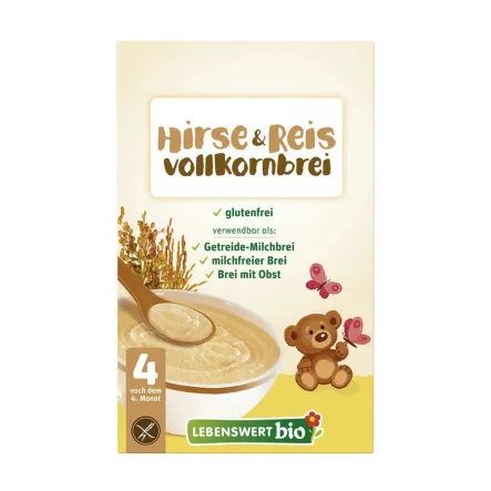  Kaszka Jaglano-Ryżowa Pełnoziarnista Bio 225 G Lebenswert od Holle