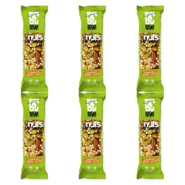 6 x BeRaw Baton Nuts and  Honey Pistachio 30 g - Purella