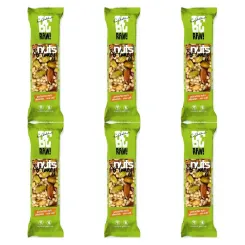 6 x BeRaw Baton Nuts and  Honey Pistachio 30 g - Purella