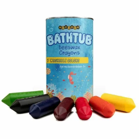 Kredki do Kąpieli z Wosku Pszczelego (7 kolorów) - Medenka