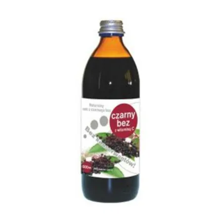 Sok z Czarnego Bzu z Witaminą C 500 ml - Donum Naturea - Czarny Bez Sok