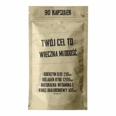 Wieczna Młodość Kolagen, Koenzym Q10, Kwas Hialuronowy 90 kapsułek Twój Cel To Simple Day