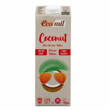 Napój Kokosowy Classic Bez Dodatku Cukru  BIO 1 l - Ecomil