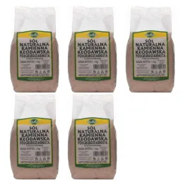 5 x Sól Kamienna Kłodawska Półgruboziarnista Niejodowana 1 kg Smakosz