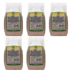 5 x Sól Kamienna Kłodawska Półgruboziarnista Niejodowana 1 kg Smakosz