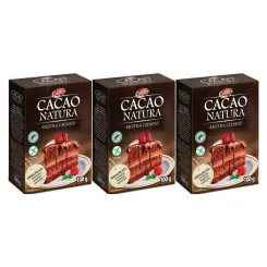 3 x Kakao Naturalne Ekstra Ciemne Bezglutenowe 100 g - Celiko