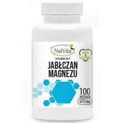 Jabłczan Magnezu 675 mg 100 Kapsułek - Natvita