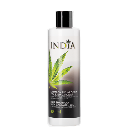 Szampon do Włosów z Olejem z Konopi 400 ml - India