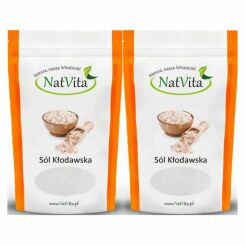 2 x Sól Kłodawska Kamienna Różowa Miałka 700 g - Natvita