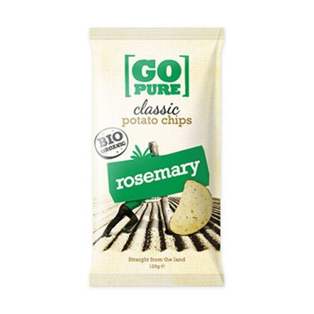 Chipsy z Rozmarynem Bezglutenowe BIO 125 g Go Pure - Przecena Krótka Data Minimalnej Trwałości