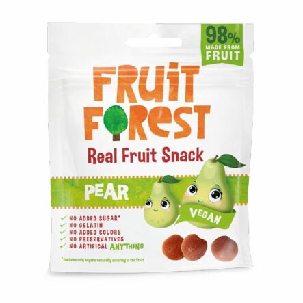 Owocożelki z Gruszką 30 g Fruit Forest - Przecena Krótka Data Minimalnej Trwałości