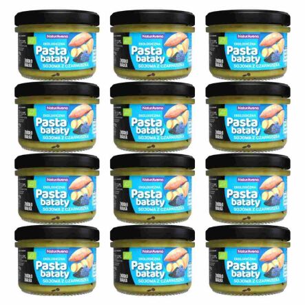 12 x Pasta Sojowa Bataty z Czarnuszką Bio 185 g - NaturAvena (20.04.2025)