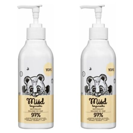 2 x Balsam do Rąk Miód Bergamota 300 ml - Yope