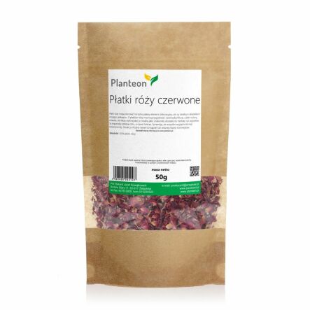 Płatki Róży Czerwone 50 g - Planteon