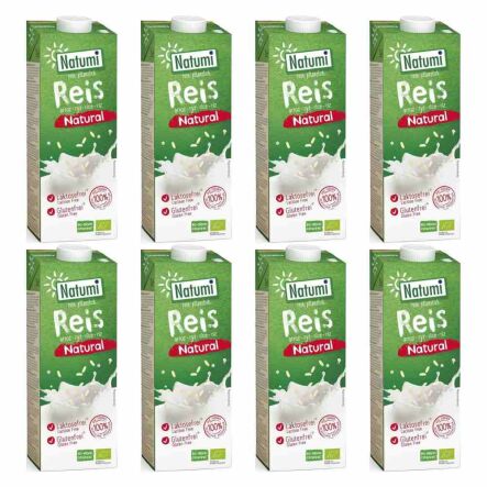Zestaw 8 x Napój Ryżowy Bezglutenowy Bio 1L- UHT Natumi