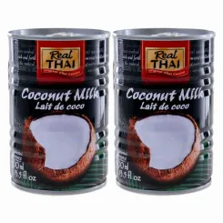Mleczko Kokosowe 17-19% 400 ml Real Thai - Zestaw 2 x 400 ml