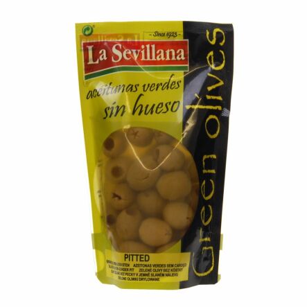 Oliwki Zielone Drylowane 170 g - La Sevillana - Przecena Krótka Data Minimalnej Trwałości