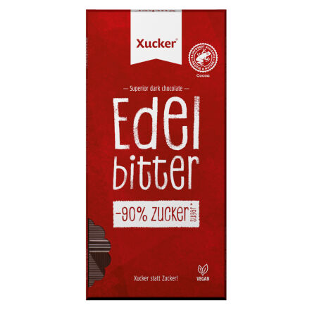 Czekolada Gorzka 75% Kakao z Ksylitolem 80 g - Xucker - Wyprzedaż