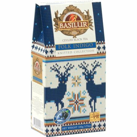Herbata Czarna Liściasta z Dodatkami FOLK INDIGO Stożek 100 g  - BASILUR