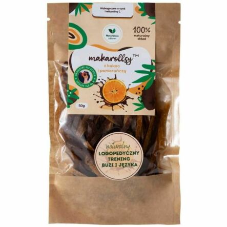 Owocowy Makaron Kakao - Pomarańcza 50 g - Makarollsy (data: 20.04.2025)