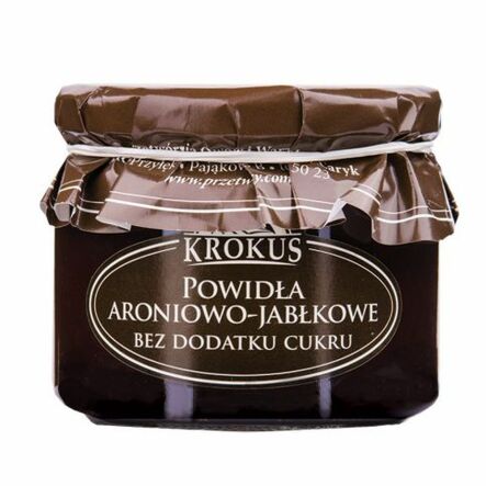 Powidła Aroniowo - Jabłkowe Bez Dodatku Cukru 310 g - Krokus