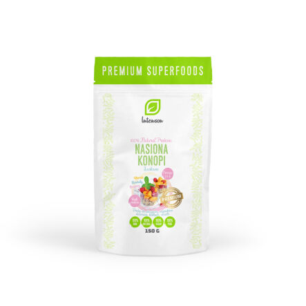 Nasiona Konopi Łuskane 150 g - Intenson