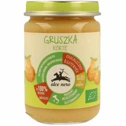 Przecier Gruszkowy Powyżej 4 Miesiąca Bio 140 g Alce Nero