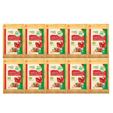 10 x Bio Galaretka z Agarem o Smaku Truskawkowym 38 g - Vitally-Food