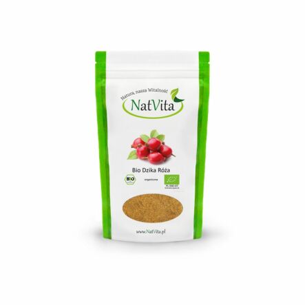 Dzika Róża Skórka Mielona Bio 150 g Natvita - Wyprzedaż