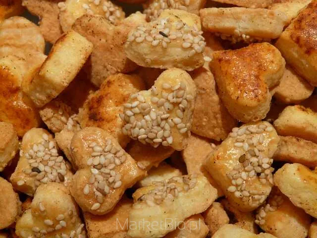 Ciasteczko z dodatkiem ziaren sezamu jako przykład zastosowania